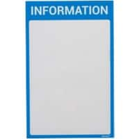 Ultradex A4 Displayframe Magnetisch Blauw PET (Polyetheentereftalaat) 8890I07 22,5 (B) x 35,2 (H) cm 5 Stuks