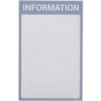 Cadre Ultradex Information A4 Magnétique Gris Plastique 8890I09 22,5 (L) x 35,2 (H) cm 5 Unités
