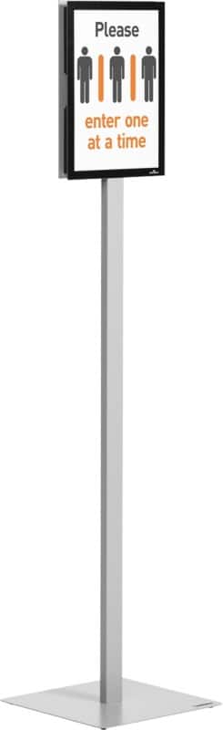 DURABLE Info stand Basic Displaystandaard A4 Kunststof, metaal Antracietgrijs 501257