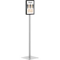 Présentoir sur pied DURABLE Info Stand Basic A4 Métal, Plastique Anthracite, Gris 501257