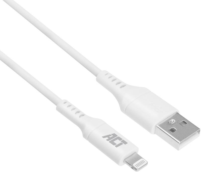 Câble USB vers Lightning ACT Blanc AC3012
