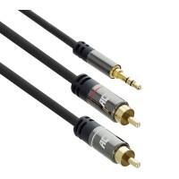 ACT Audiokabel AC3607 Zwart 5 m