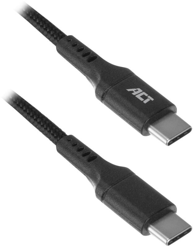 ACT USB-C-kabel USB-C Male AC3096 Zwart 1 m