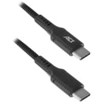 Câble USB-C vers USB-C ACT AC3096 Noir 1 m
