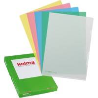 Pochette coin Kolma Linea Verde 59.880.19 A4 PP 100% recyclé Antireflet Ouverture facile 248 x 327 x 37 Assortiment 100 unités
