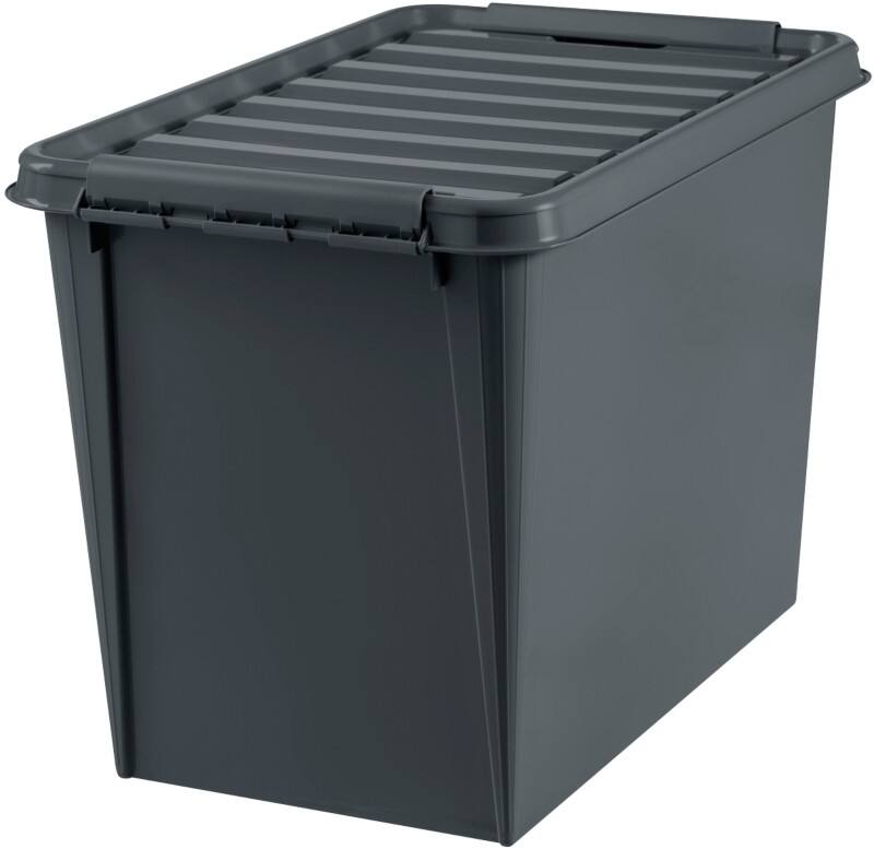 Boîte de rangement SmartStore Plastique Recycled 65 61 L Avec couvercle Gris 39 x 59 x 43 cm 3 Unités