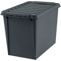 SmartStore Gerecycled 65 Magazijnbak 61 l Met deksel Grijs 39 x 59 x 43 cm 3 Stuks