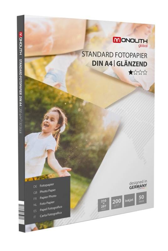 Monolith Fotopapier Glanzend A4 200 g/m² Wit 50 Vellen