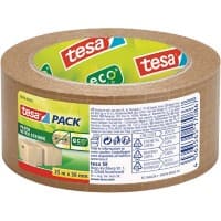 Ruban adhésif d'emballage tesa tesapack Paper Ultra Strong Brun 113 mm (l) x 0,113 m (L) Papier renforcé de fibres de verre