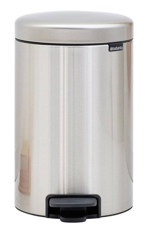 Poubelle à pédale Brabantia 12 L Gris Acier inoxydable