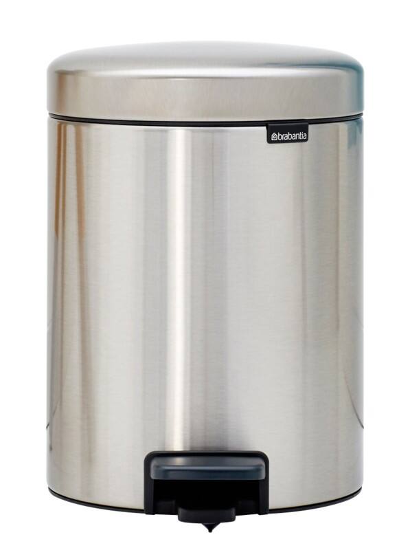 Poubelle à pédale Brabantia 5 L Gris Acier inoxydable