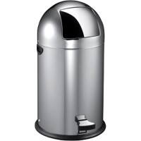 Poubelle à pédale EKO Kickcan 33 L Gris Acier inoxydable