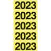 Bene Zelfklevende rugetiketten jaartal 2023 Geel 60 x 25,5 mm Pak van 100