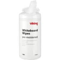 Lingettes humides pour tableau blanc Viking 100 Unités