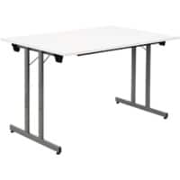 Table pliante Sodematub TPMU128 Blanc, gris 1&nbsp;200 x 800 x 740 mm