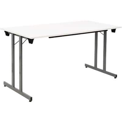 Table pliante Sodematub Rectangulaire TPMU147 Bois Argenté 1400 x 700 x 740 mm