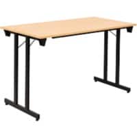 Table pliante Sodematub Noir 1 200 x 600 x 740 mm