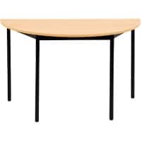 Table demi-cercle Sodematub Demi-cercle Noir Fer 120 x 600 x 740 mm