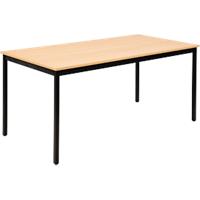 Table Sodematub Rectangulaire Noir Fer Noir 1600 x 800 x 740 mm