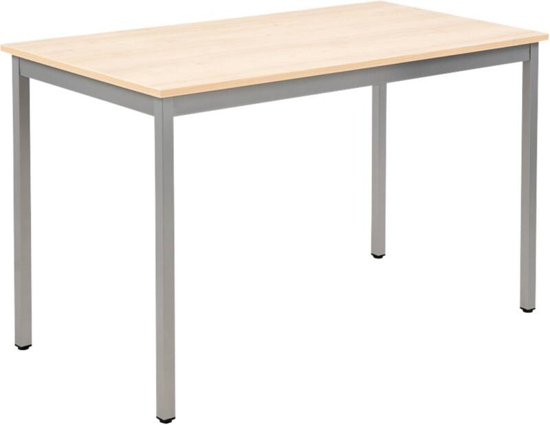 Table Sodematub Rectangulaire Hêtre Fer Argenté 1200 x 600 x 740 mm