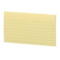 Post-it Zelfklevende memoblaadjes 635CY 76 x 127 mm Gelinieerd 100 Vellen per blok Geel Pak van 12