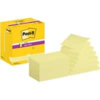 Post-it Super Sticky Z-notes R350-12SSCY 76 x 127 mm 90 Vellen per blok Geel Pak van 12