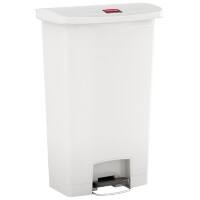 Poubelle à pédale Rubbermaid Slim Jim 68 L Blanc Polyéthylène VB 224030