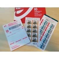 Timbres bpost 1 RECOMMANDÉS Prior Autocollant 10 unités
