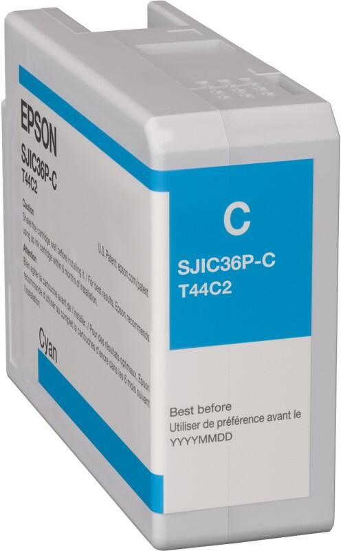Cartouche jet d'encre Epson SJIC36PC D'origine C13T44C240 Cyan