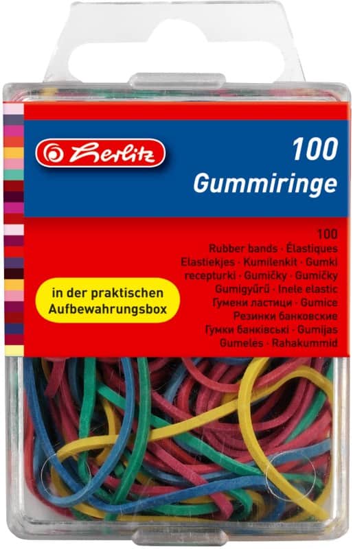 herlitz Elastieken 55 mm Ø Kleurenassortiment
