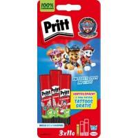 Bâton de colle Pritt Paw Patrol 33 g Transparent 2892634 3 Unités de 11 g