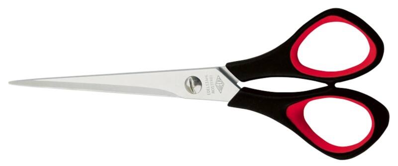WEDO Geschikt voor linkshandigen Schaar 160 mm Rood, zwart