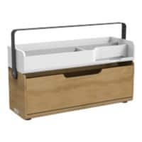 Alba DKBOX Werkstation Niet hoogteverstelbaar 15 " 450 x 15 x 257 mm Bruin, wit