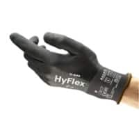 Gants de manutention HyFlex Mousse, Nitrile Taille 10 Noir 12 Paires