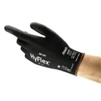 Gants de manutention Ansell HyFlex Mechanical Protection Non jetables PU (Polyuréthane) Non poudrés Taille 10 Noir 12 paires