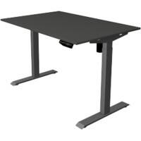 Bureau assis-debout Kerkmann Move 1 Rectangulaire Hauteur ajustable électriquement Acier, Mélamine Anthracite 120 x 800 x 123 cm