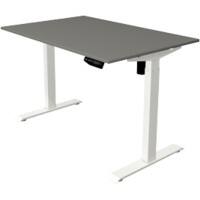 Bureau assis-debout Kerkmann Move 1 Rectangulaire Graphite T-Pied 1200 (L) x 800 (P) x 1230 (H) mm Acier, Mélamine