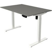 Kerkmann Zit-sta-bureau Move 1 Rechthoekig Elektrisch Hoogteverstelbaar Melamine; staal Wit Grafiet 1,200 x 800 x 1,230 mm