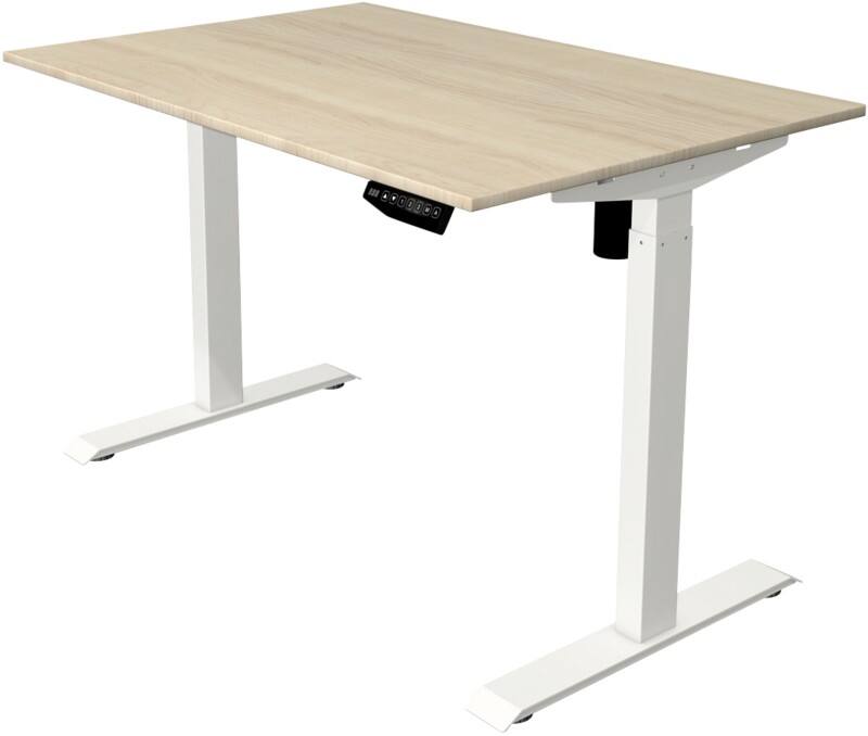 Kerkmann Move 1 Zit-sta-bureau Rechthoekig Ahorn T-Voet 1.200 (B) x 800 (D) x 1.230 (H) mm Melamine, staal