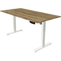 Kerkmann Move 1 Zit-sta-bureau Rechthoekig Eiken T-Voet 1.600 (B) x 800 (D) x 1.230 (H) mm Melamine, staal