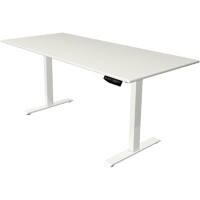 Bureau assis-debout Kerkmann Move 1 Rectangulaire Blanc T-Pied 1800 (L) x 800 (P) x 1230 (H) mm Acier, Mélamine