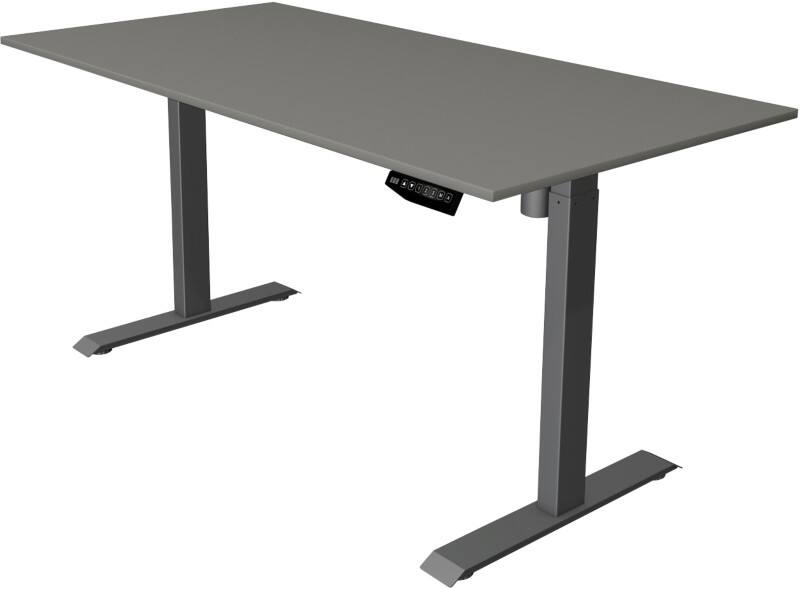 Bureau assis-debout Kerkmann Move 1 Rectangulaire Graphite T-Pied 1400 (L) x 800 (P) x 1230 (H) mm