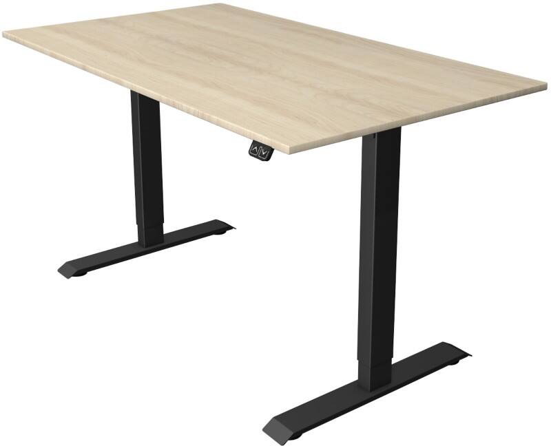 Kerkmann Move 1 Zit-sta-bureau Rechthoekig Ahorn T-Voet 1.600 (B) x 800 (D) x 1.230 (H) mm