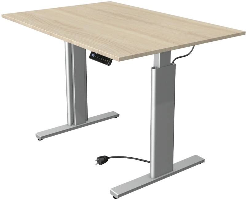 Kerkmann Move 3 Tube Zit-sta-bureau Rechthoekig Ahorn T-Voet 1.200 (B) x 800 (D) x 1.200 (H) mm