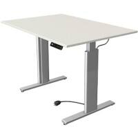 Kerkmann Move 3 Tube Zit-sta-bureau Rechthoekig Wit T-Voet 1.200 (B) x 800 (D) x 1.200 (H) mm