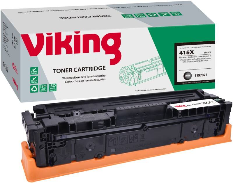 Compatibel Viking HP 415X Tonercartridge W2030X Zwart