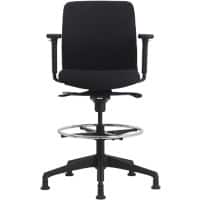 Siège pivotant euroseats Vigo Mécanisme synchrone Tissu Accoudoirs 4D Noir 110 kg 630 x 640 x 123 mm