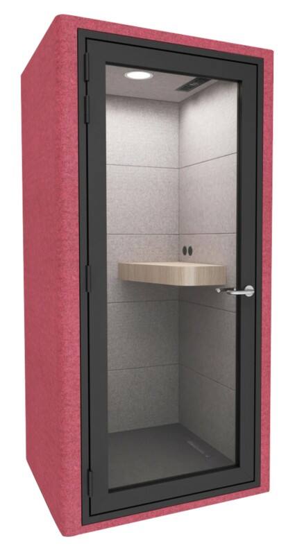 Euroseats Vergaderruimte ROOF Single POD Zwart 1.090 x 1.000 x 2.185 mm