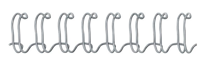 Fellowes Draadbindruggen A4 8 mm 36-60 Metaal Zilver 100 Stuks