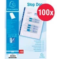 Exacompta STOP DOC showtassen A4 transparant 0,06 mm PP 100 stuks